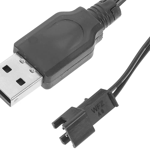 Cable USB de carga corta de 10 cm para conectar pack de 12 adaptadores de juguetes y RC 3