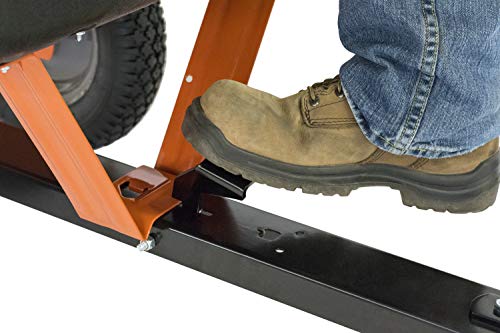 Agri-Fab 45-0533 650 lbs Tow Behind Poly Dump Cart, 10 CU. FT.; Lawn & Garden Cart/Trailer for Lawn Mowers, 16" Pneumatics Tires, Easy to Use Foot Pedal Dumping Lever - Image 11