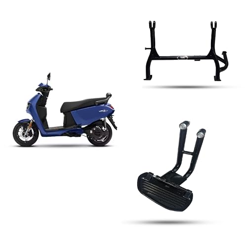 Image of Scooter VIDA VX2 Footrest with Main Stand Black compatible with EV Hero VIDA VX2 GO,VIDA VX2 PLUS NEW