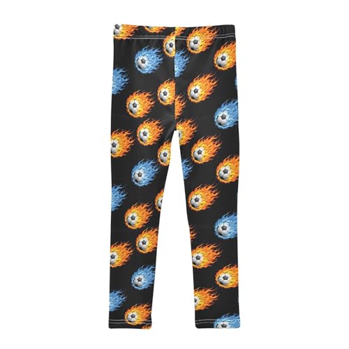 Girls Leggings Size 4T Soccer Black Soft Stretchy Yoga Pants Tights Girl Clothes for Dance Running2