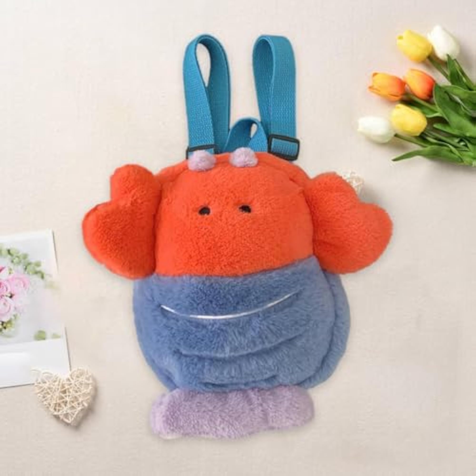 Cartoon Crayfish Practical Rucksack Backpack