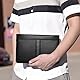 Eshow Handgelenktasche Herren, Handtasche klein, Geldbörsentasche aus PU Leder, Clutch Tasche mit Kartenfach Herrenhandtasche für Reisen, Arbeit, Alltag, Blau