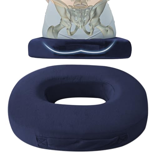 LEKEFETO Orthopädisches Sitzkissen Rund, Donut Kissen aus...