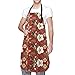 Fartuch w stylu vintage neutralny śliniak kuchnia ubrania domowe trwały abstrakcyjny vintage fartuch z regulowaną talią do gotowania ogrodnictwa pieczenia
