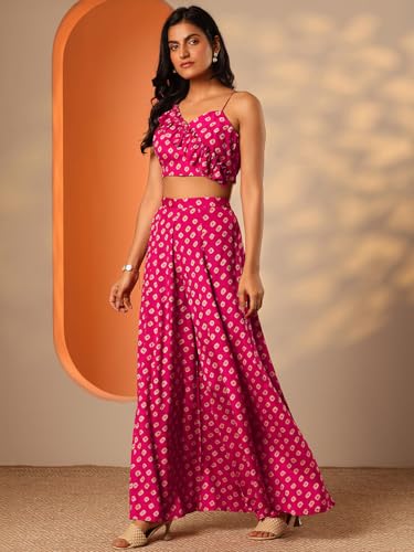 Image of Libas Womens Printed Rayon Co ord Set for Women | daily wear | casual wear | office wear