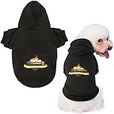 👕 【ropa de gran calidad PERRO】 Hecho con la capa de material cómodo y transpirable nuestros perros es muy adecuado para la mayoría de los perros y cats.The algodón elástico de alta calidad es transpirable, resistente y resistente a la rotura. Y el poliéster y un forro de terciopelo que le mantendrá perros calientes en los días fríos.
