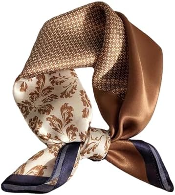 Aufeel 100% Real Mulberry Silk Women Small Square Neck Scarfs 21"...