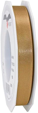 C.E. Pattberg SATIN gold gift ribbon, 27 yards for Wrapping Gifts 0.59 inches width, Ribbon for Decorating & Crafting