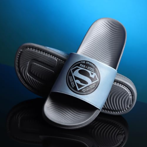 Image of YOHO Sliders for Men | Comfortable and Lightweight Slides | WB Cartoon & Comic Characters: Batman,Superman,Tom & Jerry,Rick & Morty,Big Bang Theory, Friends and Scooby Doo for Boys
