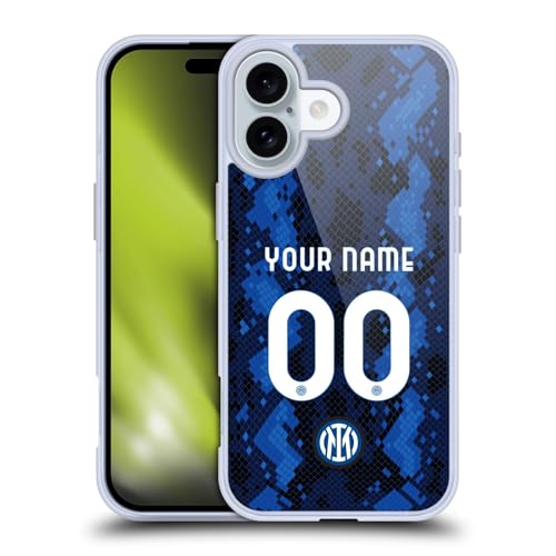 Coque Antichoc iPhone 16 Inter Milan Éviter Rayures Dos Verre