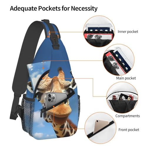 Mochila tipo Sling Crossbody Negra para Senderismo miniatura 3