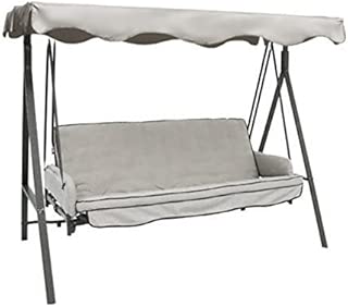 Garden Winds Solid Gray Color - Replacement Canopy for Garden Treasures Traditional 3 Person Swing - coolthings.us