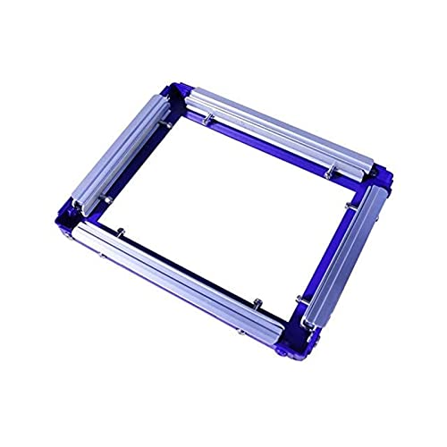 TIANIUSEEN Screen Frame Glue Free Self-Tension Silk Screen Printing Frame Stretching Frame 9 x 12 Inch Blue