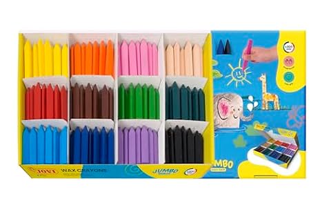 Jovi Jumbo Easy Grip 979 Kredki Świecowe, Wielokolorowy, 300 Sztuk