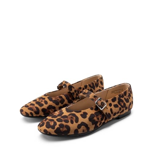 DREAM PAIRS Women's Ballet Mary Jane Flats Dress Round Toe Comfortable Casual Slip On Buckle Strap Flat Shoes