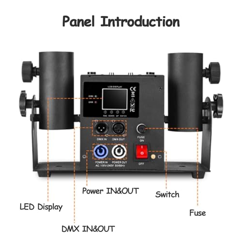 Máquina lanzadora de confeti de 100W control inalámbrico 4
