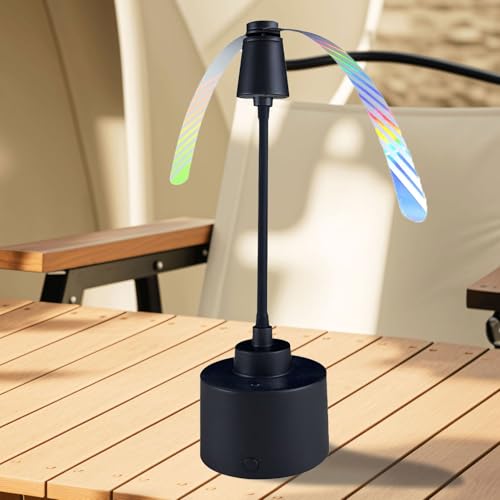 Fã de mosca ao ar livre, fãs de mosca | Glat Away Spinner com luz - Fã de Alta eficiência à prova de