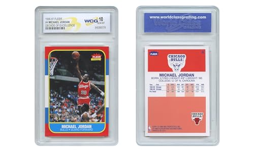 Michael Jordan Original 1996-97 Fleer Decade of Excellence 10th Anniversay Rookie Card #4 - Graded...