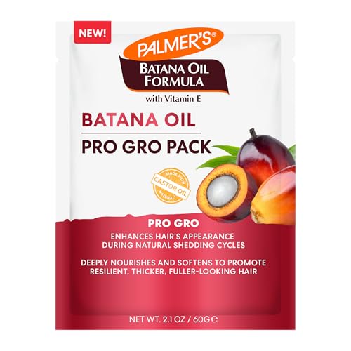 Palmers Batana Oil Formula Pro Gro Hair Mask (2.1 Fl Oz) Hydrating & Nourishing Conditioner Treatment with Vitamin E Helps Reduce Shedding Prevent Breakage & Promote Hair Growth