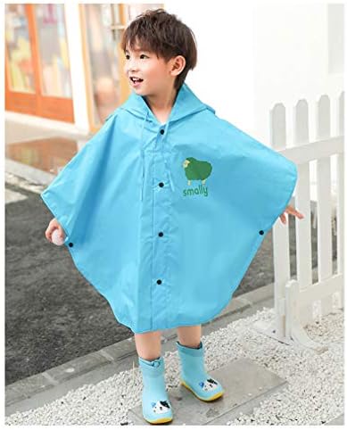 Mantella Antipioggia Bambini Mantella Antipioggia Per Bambini Leggera E Impermeabile - Con Cappuccio, Unisex, Colori Giallo/Blu/Rosa Poncho Bambino Impermeabile