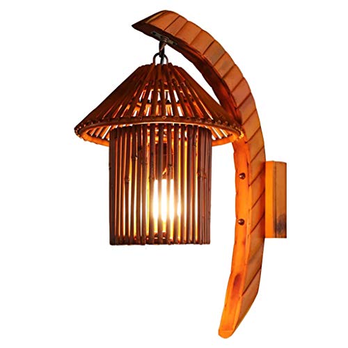 Lèche-Murs Applique Murale Applique Murale en Bambou pour Le Salon Applique Murale chaleureuse pour Salle d'étude Éclairage d'ambiance café Lumières d'ambiance du Tea House Bar Inn Applique Murale en Cover