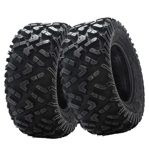 Set of 2 FORERUNNER 25X11-12 ATV Tires 6PR Tubeless UTV Tires All-terrain Tires
