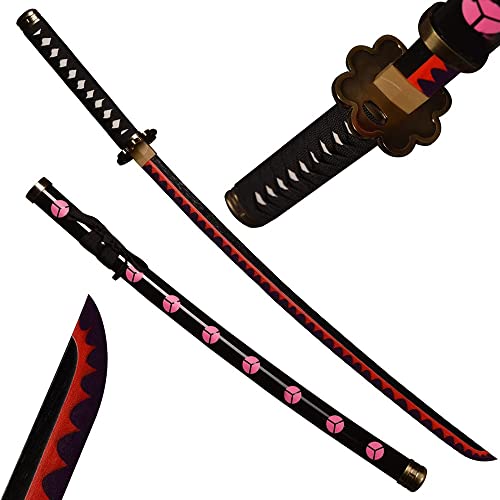 HXSM One Piece Roronoa Zoro Samurai Espada 104cm Demon Slayer Espada Katana De Cosplay Sandai Kitetsu/Wado Ichimonji/Shuusui/Yubashiri Accesorio De Arma (Color : Shuusui) Cover