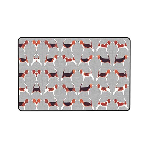 Tapis Beagle super doux lavable pour décoration de maison