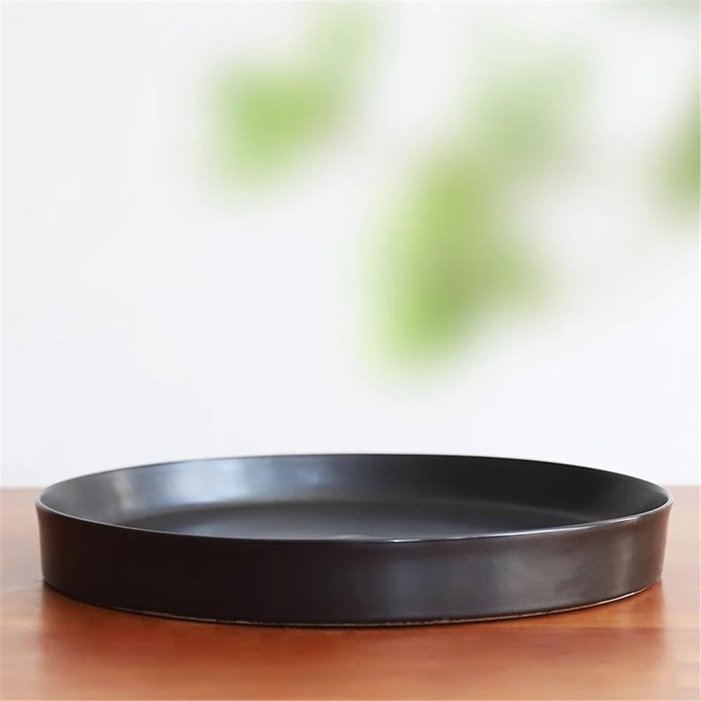 Sottovasi per Fiori Pallet Rotondo for Piante da Fiori in Ceramica Vaso(Piccolo)
