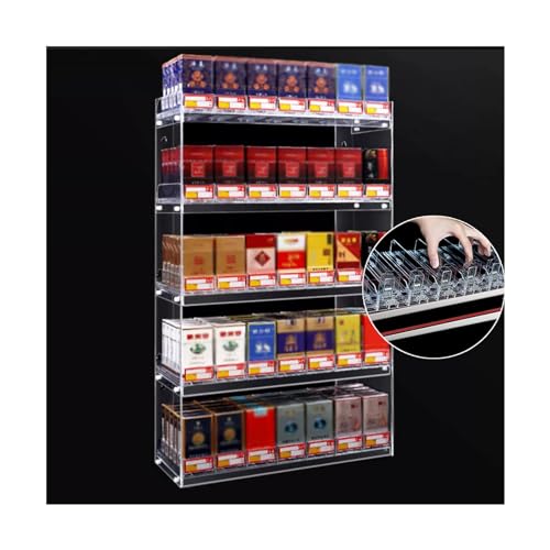 Générique Présentoir à Cigarettes Transparent – Support Mural et de comptoir pour Tabac, distributeurs de Snacks et Boissons de supermarché, Dimensions...
