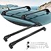 Partol Roof Rack Crossbars for KIA Soul 2014-2019, Aluminum Roof Rail Cross Bar Luggage Rack Cargo Carrier for Snowboard Canoe Kayak Bike (1 Pair, Black)