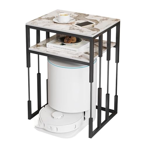 Table aspirateur robot au design minimaliste noir et blanc 40cm - 2