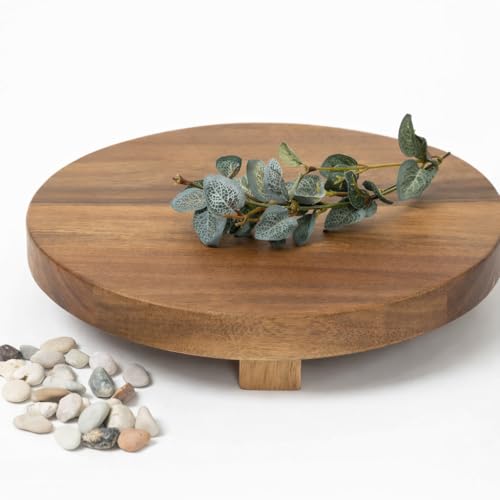 Kurrajong Farmhouse footed wooden tray | wood pedestal stand | 10