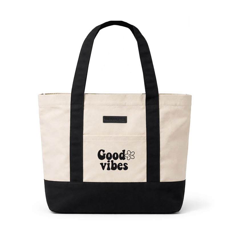 Image of The Purple Tree Cotton Tote Bags for Women (pack of 1) Women Tote Bag, Eco Friendly Tote Bag, Reusable Tote Bag, Shopping Bag, College Bag