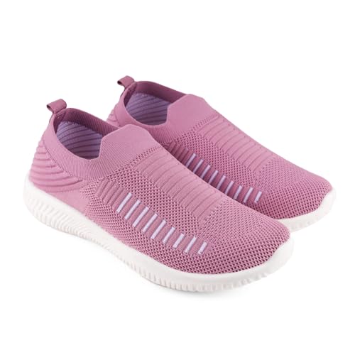 Image of Women Running Shoes | Lightweight Sports Shoes | Comfortable Walking & Gym Shoes | Non Slip Sole Casual Shoes for Women | Size. 5-8