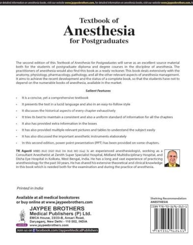 Image of TEXTBOOK OF ANESTHESIA FOR POSTGRADUATES (2 VOLUMES)
