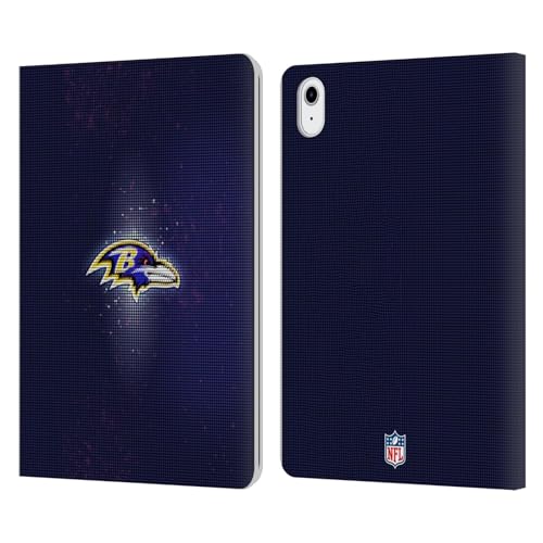 Carcasa LED iPad Air Baltimore Ravens con diseño artístico de cuero con tapa