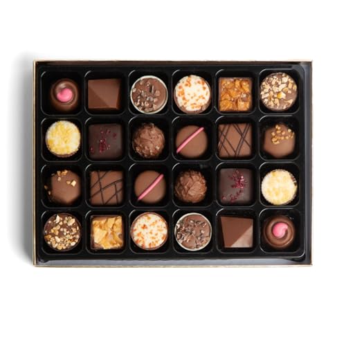 One Cocoa London Award Winning Luxury Artisan Chocolate Gift Box | Handmade Signature Easter, Mothers Day Collection | 24 Chocolates | Gift for Birthday, Anniversary, And More - Image 2