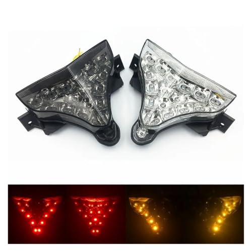 Luz trasera universal moto YZF R1 intermitentes LED 6