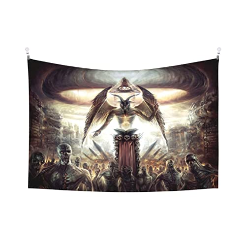 Baphomet Pattern Tapestry Day Of The Dead Poster Wall Tapestry Irenhorrors Tapestry Trippy Witchcraft Tapestries Fantasy Dark Horror Wall Hanging Gothic Tapestry Demon Room Decor For Adult Kid Gift