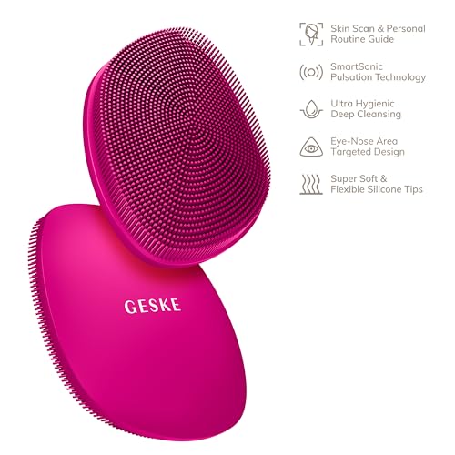 GESKE | Cepillo Facial SmartAppGuided™ 4 en 1 de Silicona Suave | Dispositivo de Limpieza Profesional para la Piel - imagen 4