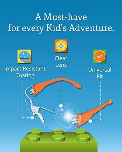 Aqulius 24 Pack Of Kids Safety Glasses (24 Protective Goggles In 6 Colors) Crystal Clear Eye Protection - Specially Designed To Fit Children, Perfect For Nerf Parties #TOP2