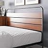 Close-up of the headboard of the Zinus Soren Bed Frame.