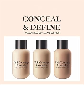 Concealer Liquid, Small Milk Bottle, Long-Lasting Natural Foundation Liquid, Concealer Cream, Contouring Liquid, Sunscreen (LIGHT)