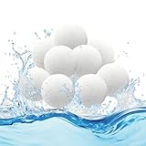 DIELOVEHUA 10 Stück Ölabsorbierender Schwamm Abschäumballe, Schaumabsorbierende Bälle für Whirlpool, Whirlpool Zubehör Wiederverwendbarer, Hot Tub Pool Scum Absorber für Whirlpools, Spa, Schwimmbad