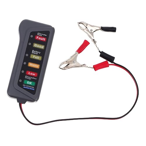 Healifty Battery for Compact Car Automotive Battery and Alternator Tester Led Indicator