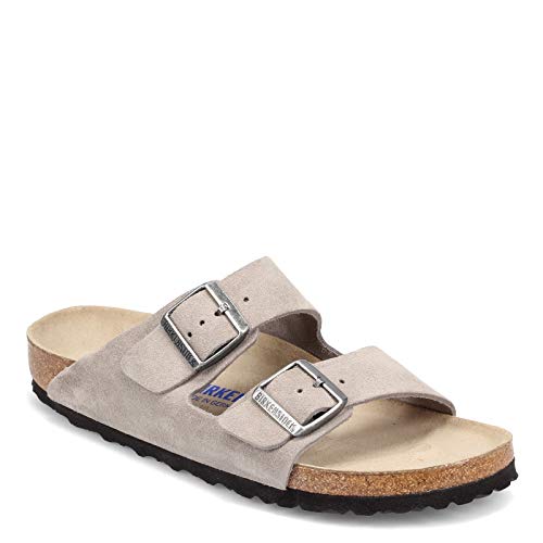 Birkenstock(�r���P���V���g�b�N) ���f�B�[�X �A���]�i �\�t�g�t�b�g�x�b�h - ���U�[ (���j), �X�g�[�� �R�C�� �X�G�[�h, 8-8.5 Narrow Women/6-6.5 Narrow Men