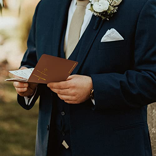 Elegant Vow Books With Gold Foil Lettering For Your Wedding - Perfectly Sized His And Hers Vow Books With Plenty Of Pages To Write Whatever Is On Your Heart - A Beautiful Addition For The Wedding Day #TOP6