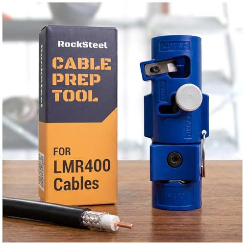 LMR400 Cable Prep Stripping Tool | All-In-One Coax Cable Stripper & Trimming Tool For 3/8 LMR 400 Coaxial Connector Preparation