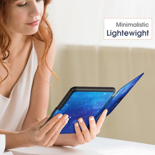 Image of Fintie Case for 7 inch All-New Kindle Paperwhite (12th Generation, 2024) and Kindle Colorsoft Signature Edition - Slim Lightweight Shell PU Leather Protective Cover with Auto Sleep /Wake, Starry Sky